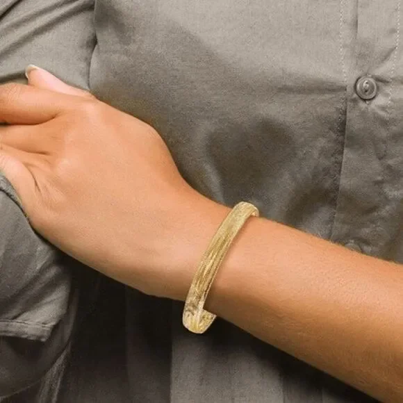 Leslie's 14K Polished Mesh Stretch Bracelet